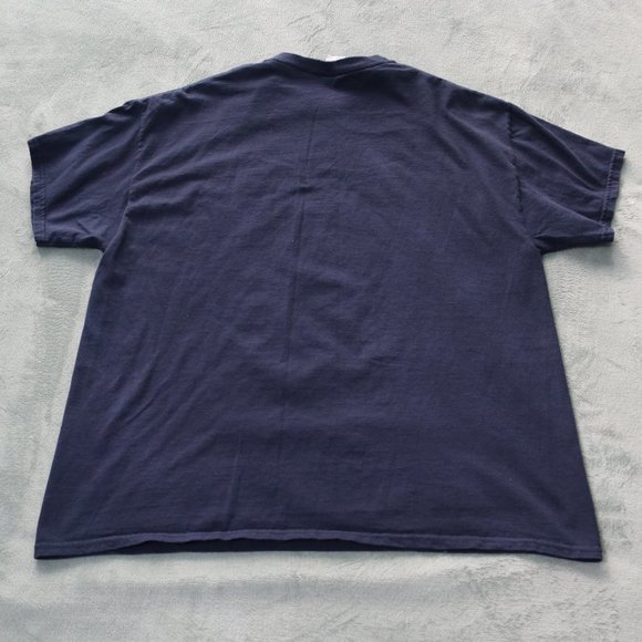 Gildan Crewneck Mens XL Blue Shirt Veteran Support Our Troops American Eagle - Picture 3 of 6